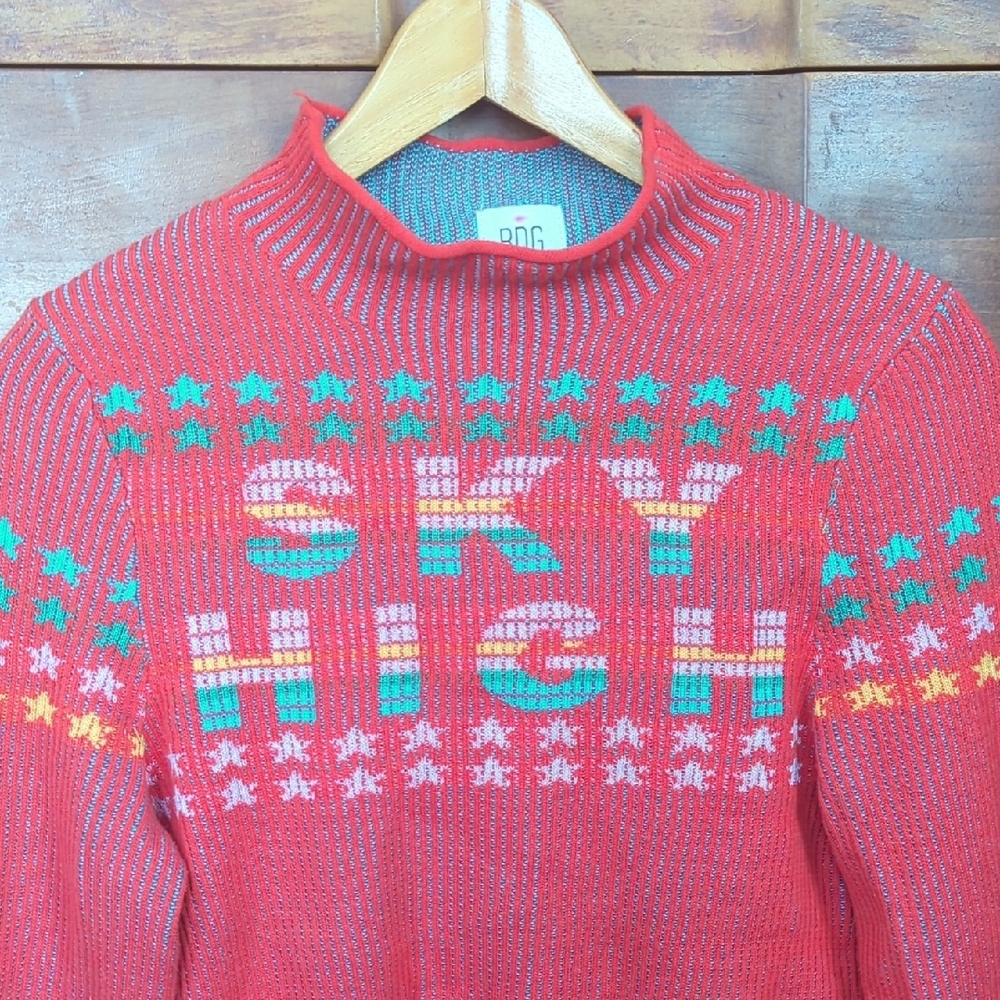 BDG Red SKY HIGH Sweater